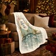 thumbnail image 3 of Delicate Kindness Big Ripple Floral Envelope, Cozy Typography Art Scene, Warm Flannel Blanket for Living Room and Reading Nook, Art Lovers Thank You Gift, Artistic Home Decor, 3 of 9