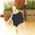 thumbnail image 3 of unbranded 10pcs Mini Decorative Boarder Chalkboard Signs Black Board Message Board with Stand for Wedding Party Decoration Primary Color Small Size 170101, 3 of 7