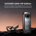 thumbnail image 4 of DOOGEE S200 Rugged Phone 5G Unlocked, 48GB+256GB/2TB Android 16 Rugged Smartphone, 10100mAh, 6.72"FHD + 120 Hz Display with 1.32" Rear Screen, 100MP+20MP Night Vision, IP68/IP69K/NFC/Fingerprint/GPS, 4 of 11