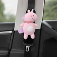 thumbnail image 1 of 1 protector de cinturón de seguridad para niños (unicornio, negro), funda de algodón, cojín de seguridad con dibujos de animales, arnés de hombro cómodo y extraíble, lavable., 1 of 4