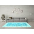 thumbnail image 3 of Ahgly Company Indoor Rectangle Oriental Light Blue Traditional Area Rugs, 2' x 3', 3 of 4