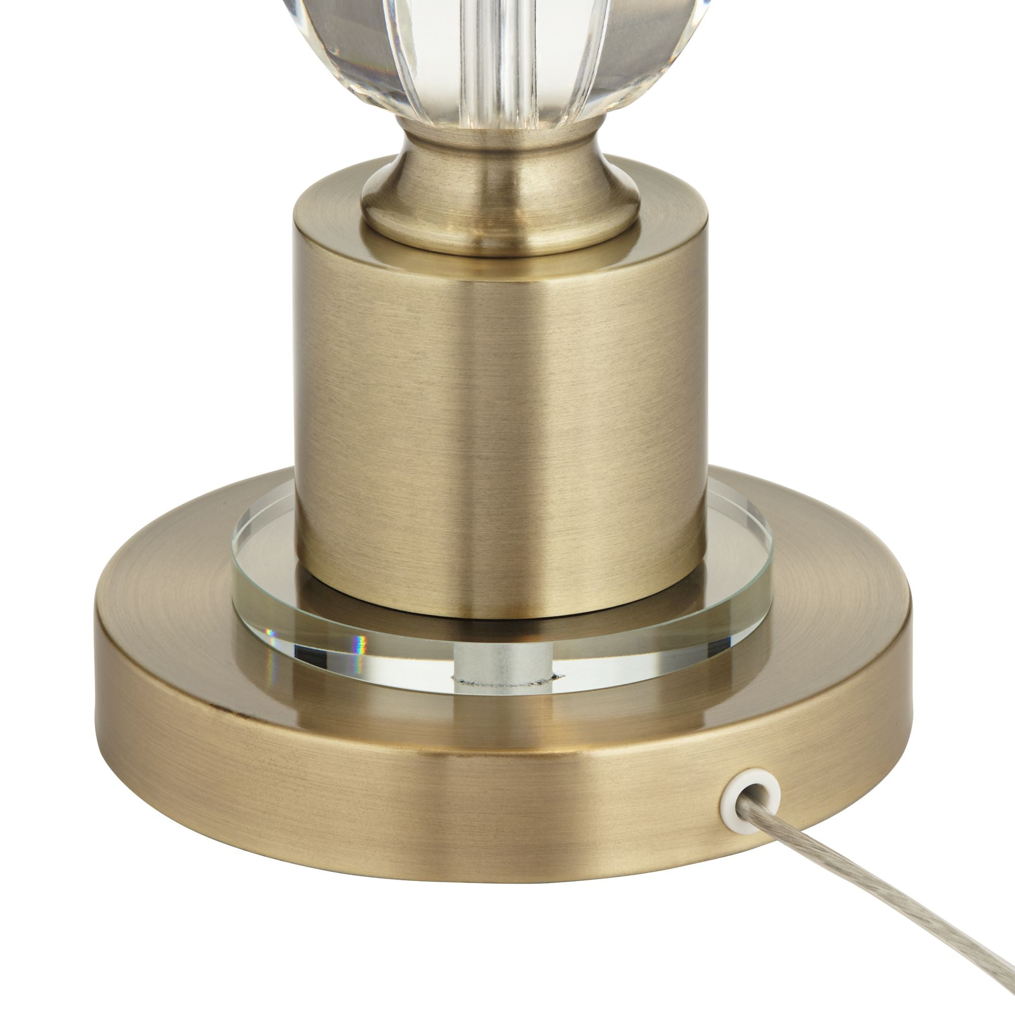 Vienna Full Spectrum Jordan 27 1/2" Tall Traditional Table Lamp Pull Chain Brass Finish Metal Crystal Single Living Room Bedroom