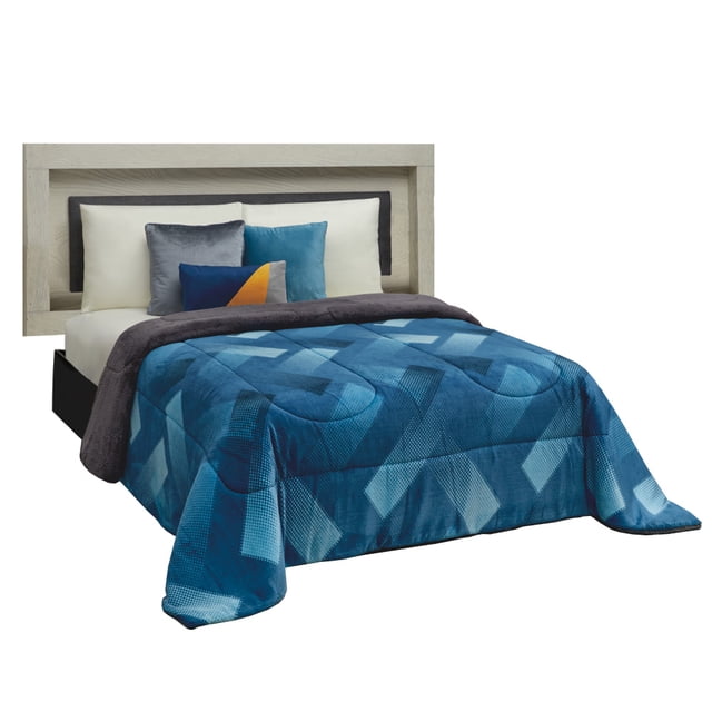 Cobertor De Borrega King Size Azul Térmico Elefantito E44856