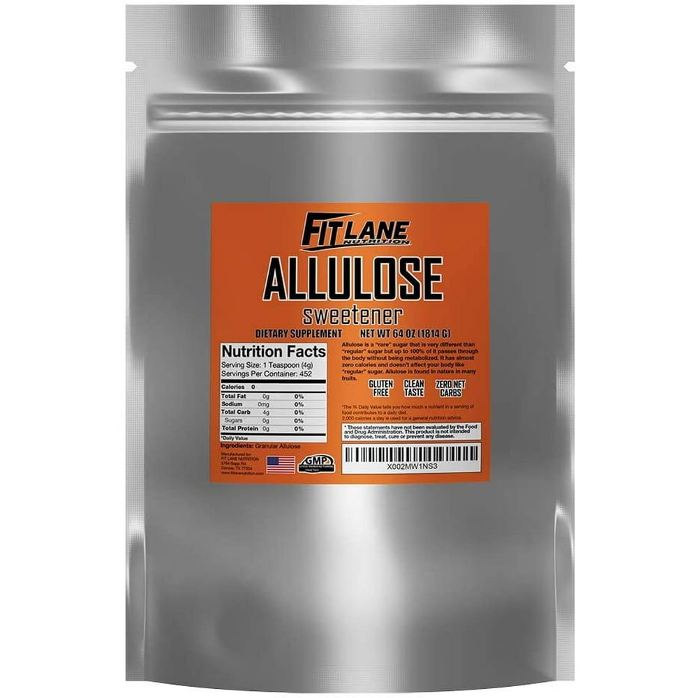 Allulose Sweetener, 100% Pure Non GMO Zero Net Carb Keto Sugar by Fit ...