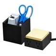 thumbnail image 3 of Bostitch Konnect Power Expansion Kit: (1) Two-Outlet Charger for Desktop & (1) Pencil Cup, Black, 3 of 8