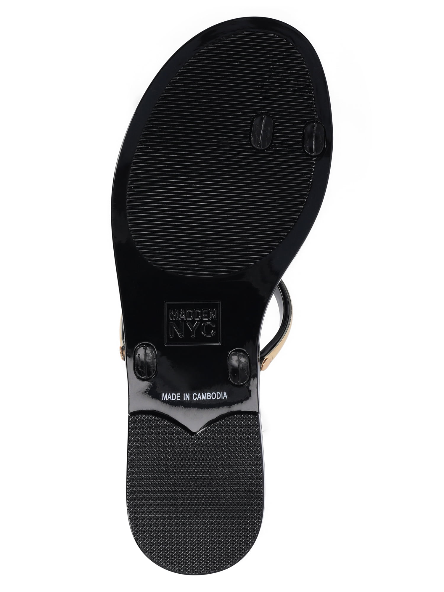 Madden NYC Women's Toe Ring Jelly Slide Sandals
