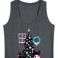 thumbnail image 3 of Instant Message - Christmas - Cats, Tree, & Décor - Women's Racerback Tank Top, 3 of 6