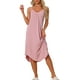 thumbnail image 1 of Vestido de pijama de lounge para mujeres INSPIRE CHIC, ropa de dormir, camisón de tirantes, noche rosa, 1 of 6