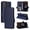 Blue, variant on Wallet Case for Boost Mobile Celero 5G SC Flip Cover with Card Slots & Kickstand Blue