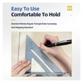 thumbnail image 6 of Triangular Ruler 7 Inch Aluminium Alloy Woodworking Set Square Measuring Tools Carpentry Gauges Angle Protractor Triangle Ruler ,for Accurate Evaluation, 6 of 7