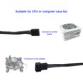 thumbnail image 2 of Eboxer 5PCS 12"4 Pin PWM Conector Computadora PC Caja Ventilador Extensión Cable de Alimentación Adaptadores, 27cm Cable de Extensión de Alimentación para CPU Ventilador del Chasis de la Computadora Khall Tendencias, 2 of 6