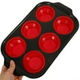 thumbnail image 3 of Molde de silicona para muffins, antiadherente, para 6 muffins, herramienta para hornear, 3 of 6