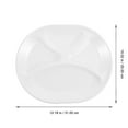 thumbnail image 3 of 4 Divided Plates Dinner Plate Household Dish Compartment Plate/ Melamine 4-Grid Plate, 3 of 6