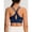 Navy Blue, variant on AEXTO Women's fitness sports bra - thin strap, perforated, breathable sports top - comfortable Women's sports yoga bra. crop camisole Women's High Impact Racerback Sports Bra