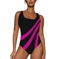 thumbnail image 4 of WILLBEST Trajes de Baño Niña Natación Talla Grande Traje de Baño Para Mujer Cuello En U Color Sólido Monokini Trajes de Baño Verano Ropa de Playa, 4 of 4