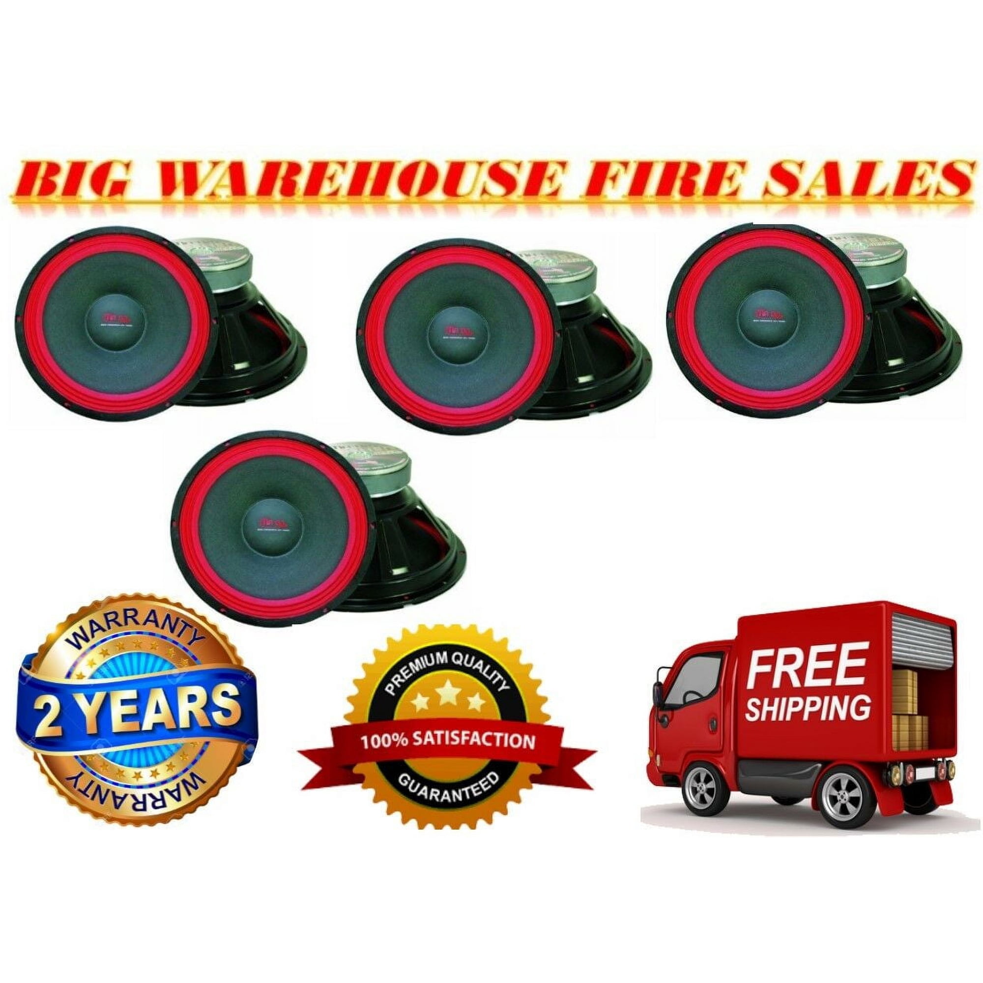 4 MR DJ 700W 18" Raw replacement DJ PA Speaker Subwoofer 8Ohm Woofer 40oz Magnet