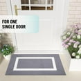 thumbnail image 6 of Indoor Door Mat, 32x20 Non-Slip Absorbent Dirt Trapper Entrance Mat, Low-Profile Washable Inside Floor Mat, Sturdy Soft Entry Doormats for Entryway, Burgundy, 6 of 8