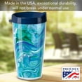 thumbnail image 2 of First Dawn Double Wall Insulated Unbreakable Plastic Travel Tumbler with Lid Holds 16 Fluid Ounces BPA Free Microwave Safe Dishwasher Safe Set of 2 Flip Flop Design, 2 of 5
