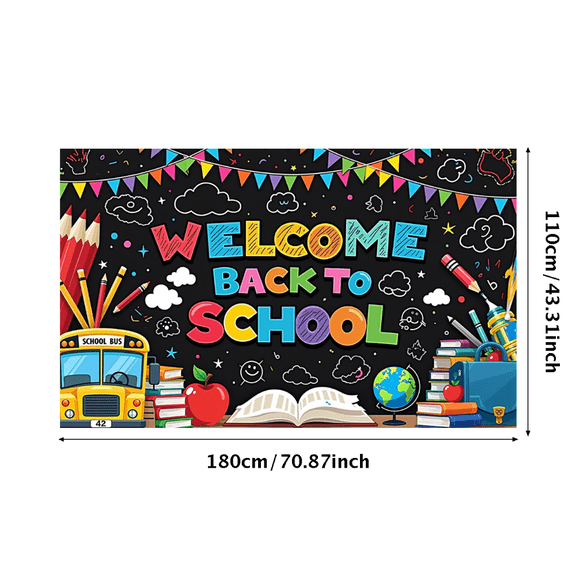 Colorful Polyester Classroom Banner for School Event Indoor Decoration Educational