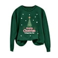 thumbnail image 4 of EGNMCR Chandails en Molleton à Capuche pour Femmes, Chandails en Molleton pour Femmes, Chandail à Capuchon Décontracté à Manches Longues de Noël Mode Décontractée à Manches Longues Col Rond Imprimé Chandails en Molleton Blouse pour Femmes, 4 of 4