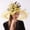 Yellow, variant on HAIJIE Beach Sun Straw Hat Women Fascinator Hat Floral Tea Party Wedding Hat Roll up Bow Visor Hat Women's Large Hat Women's Floppy Hats Fisherman Hats for Men Beach Floppy Hat for Women Raffia Visor
