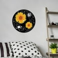 thumbnail image 5 of Vintage Decor Records Wall Decor Signs Hippie 1950s Decor Collage Display Decorations Sunflower Waterproof, 5 of 9