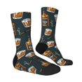 thumbnail image 2 of Goofa Cigar Printed Men's Crew Socks, Soft Durable Breathable Moisture-Wicking with Odor Control Cotton socks, 2 of 9