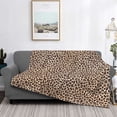thumbnail image 2 of Uemuo Leopard Print-2 Printed Throw Blanket for Couch, Fluffy Fuzzy Blankets for Bed, Sofa, Cozy Flannel Faux Fur Blanket-80"x60", 2 of 6