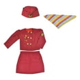 thumbnail image 3 of FYDUU Kids Air Halloween Dress Up Outfit For Girls Toddler Career Day Pretend Play Leisure Vintage 4-5 Years, 3 of 5