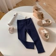 thumbnail image 2 of Byoo Girls Soft Leggings Cute Solid Color High Rise Elastic Waist Leisure Trousers Active Pants for Child, 2 of 3