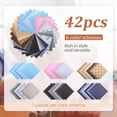 thumbnail image 3 of 42PCS 10x10 inch Charm Packs Cotton Fabric Bundles Cotton Fabric Square Patchwork Squares Floral Patterns Printed DIY Cloths for Sewing Quilting Scrapbooking, 3 of 11
