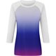 thumbnail image 5 of Fiudx Camisetas para Mujer Top de Cuello Redondo de Manga Corta con Estampado Degradado de Color Sólido y Manga 3/4 para Mujer, 5 of 5