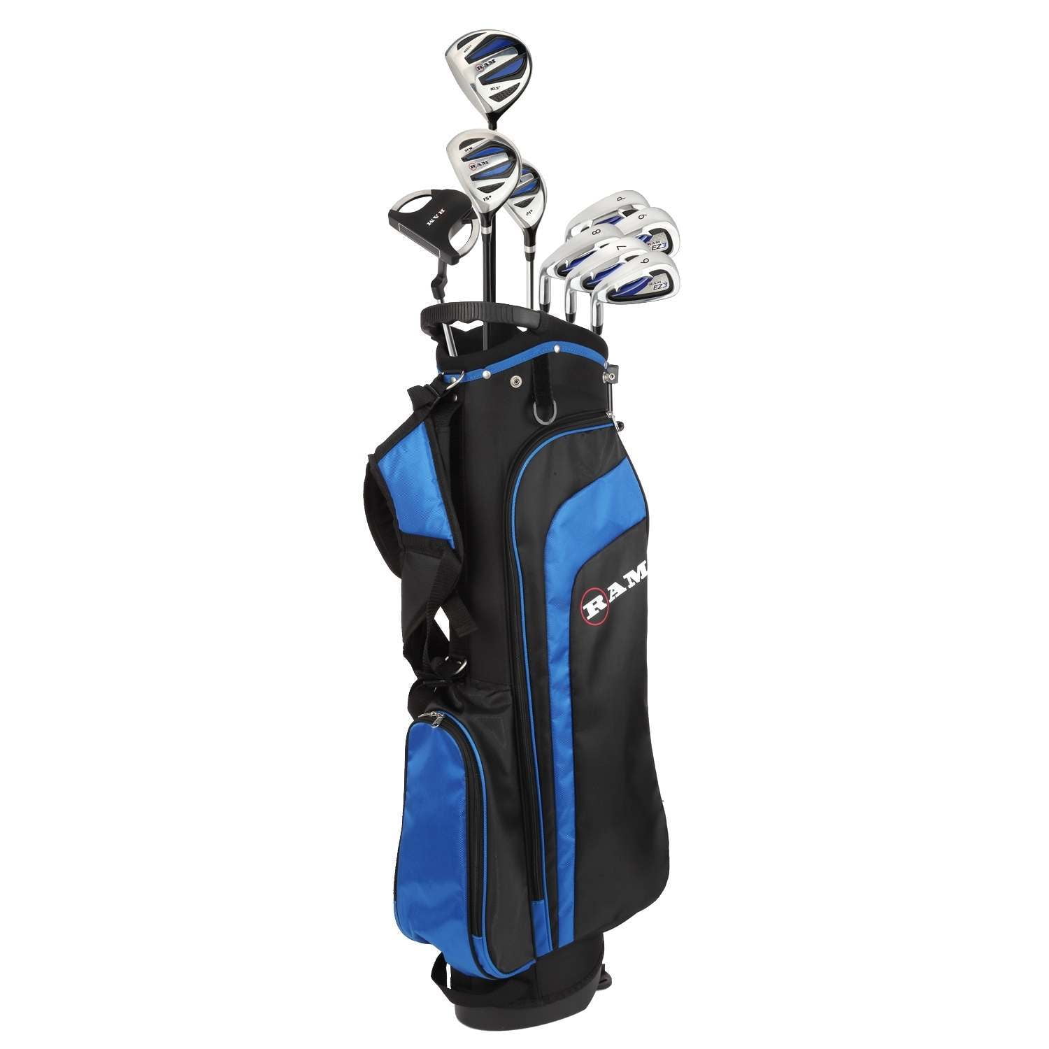 Ram Golf EZ3 Mens Golf Clubs Set with Stand Bag Graphite/Steel Shafts