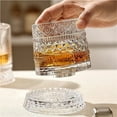 thumbnail image 3 of European Crystal-Cut Rotating Decanter & Whiskey Glass Set, Luxury Barware with Creative Design, Elegant Home Gift, 3 of 7