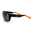 thumbnail image 5 of Choppers Wrap Sunglasses for Men UV400 Polycarbonate Lens Lightweight Sport Fit Durable Frame Driving Outdoor Eyewear Black Orange Frame - Black Lens, 5 of 7