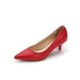 thumbnail image 3 of Bellella Womens Comfort Dress Shoes Fashion Kitten Heel Dress Shoes Party Work Sexy Red 4.5, 3 of 9