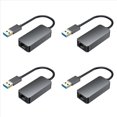 thumbnail image 1 of 4X 2500Mbps USB C Ethernet A RJ45 2.5G Adaptador con Cable USB Tarjeta de Red LAN RJ45 para PC Portátil, 1 of 5