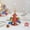 S, variant on Glass Christmas Tree Tabletop Ornament with Xmas Balls, Christmas Tree Shaped Desktop Ornaments, Multicolor Vintage Mini Glass Christmas Tree, Xmas Presents