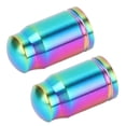 thumbnail image 1 of Bike Valve Caps, Ti Alloy Bike Tire Air Valve Stem Cap Cover with Rubber Rings for Mountain Road Bike, 1 of 7