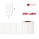 thumbnail image 2 of L Liked 500 pegatinas de 2.0 x 1.0 in, etiquetas blancas solubles para alimentos para contenedores, 500 etiquetas/rollo, 2 of 7
