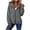 01 Dark Gray, variant on Fewfanhot Womens Clothes Mid-High Collar Jacket with Drawstring Pockets Casual Outdoor Outerwear