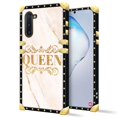thumbnail image 1 of Daizag Funda Compatible Con Samsung Galaxy Note 10 B Queen Funda Lujo Elegante Mujer Niña Decoración De Metal Esquina Clásico Retro Suave Tpu Funda Para Samsung Galaxy Note 10, 1 of 5