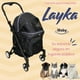 thumbnail image 3 of Carriola Para Mascota Plegable Pet Layka IBaby negro, 3 of 7