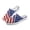 American Flag Pattern, variant on Cute Dog Print Breathable Mesh Slip On Clogs - Lightweight Comfortable Unisex Summer Walking Shoes
