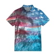 thumbnail image 3 of Men's USA 250th Anniversary American Flag Palm Tree Polo Shirt Patriotic Casual Short Sleeve America 250 Merchandise, 3 of 6