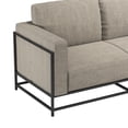 thumbnail image 5 of Novogratz Kelly Industrial Modern 72" Sofa with Metal Base, Beige, 5 of 9