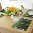 thumbnail image 4 of Ambesonne Green Place Mats Set of 4, Exotic Tree Forest Scenery, Standard Size, Fern Green, 4 of 6