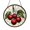 Acrylic 3.5 Inch, variant on Red Cherry Stained Glass Window Suncatcher, Fresh Fruit Art Hanging Decor, Bright Kitchen Gift Idea