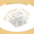 thumbnail image 2 of Card Storage Box, Portable Deck Organizer with Handle and Cover, Transparent Card Case for Game Cards, Durable Design, 2 of 5