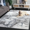 thumbnail image 4 of SAFAVIEH Craft Paul Abstract Area Rug, Ivory Grey/Blue, 6'7" x 6'7" Square, 4 of 12
